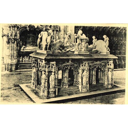 Carte Postale Ancienne, France, Ain ( 01 ), Bourg En Bresse, Église Du Brou, Le Mausolée De Philibert Le Beau