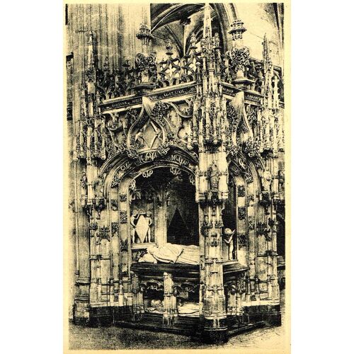 Carte Postale Ancienne, France, Ain ( 01 ), Bourg En Bresse, Église Du Brou, Le Mausolée De Marguerite D'autriche