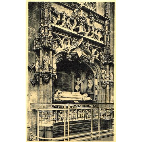 Carte Postale Ancienne, France, Ain ( 01 ), Bourg En Bresse, Église Du Brou, Le Mausolée De Marguerite De Bourbon