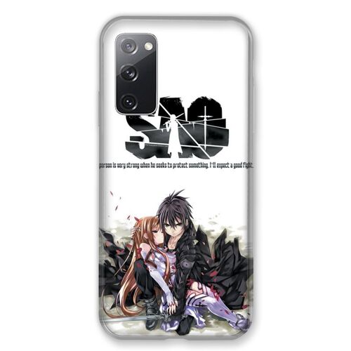 Coque Renforcée Pour Samsung Galaxy S20 FE / S20FE Manga SAO sword Art Online Blanc