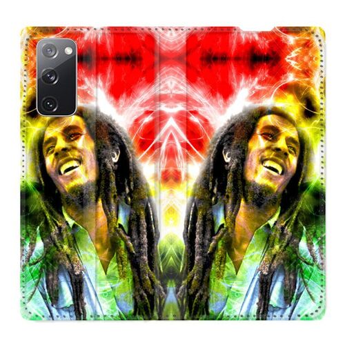 Housse Cuir Portefeuille Pour Samsung Galaxy S20 Fe / S20fe Bob Marley Color