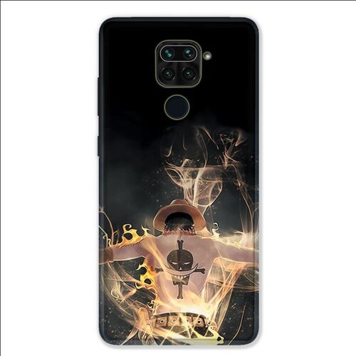 Coque Pour Xiaomi Redmi Note 9 - Manga One Piece Ace noir