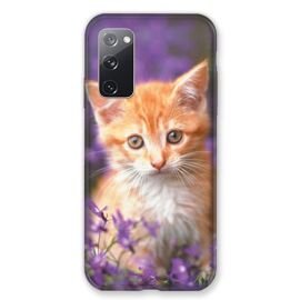 Coque Renforcée Pour Samsung Galaxy S20 Fe / S20fe Chat Violet