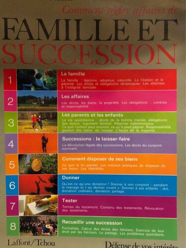 Pierre Marie Guillon - Comment Régler Affaires De Famille Et Succession - Livre 4 Laffont Tchou  Défense De Vos Intérêts