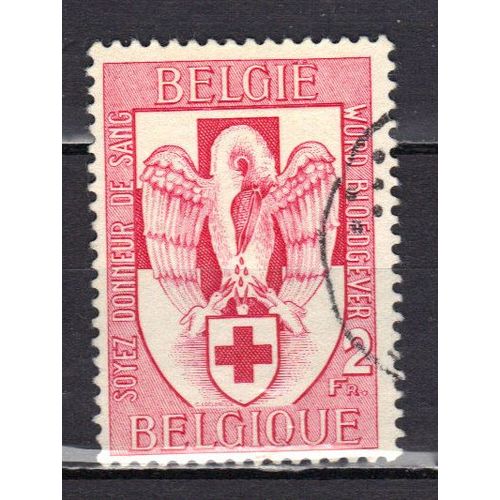Belgique 1956 : Don Du Sang : Pélican - Timbre Oblitéré