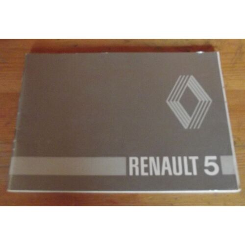 Carnet De Bord Renault 5.... 0