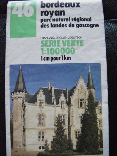 Carte Ign N° 46 Bordeaux -Royan De 1989