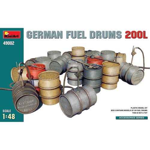Accessoires De Diorama : Fûts De Carburant Allemands 200l-Mini Art