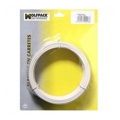 Fil de fer plastifié Maurer 1,2 mm blanc (bobine 50 mètres)
