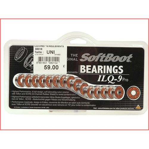 Roulements Rollers K2 Ilq 9 Pro *16 Roulements Gris 88518