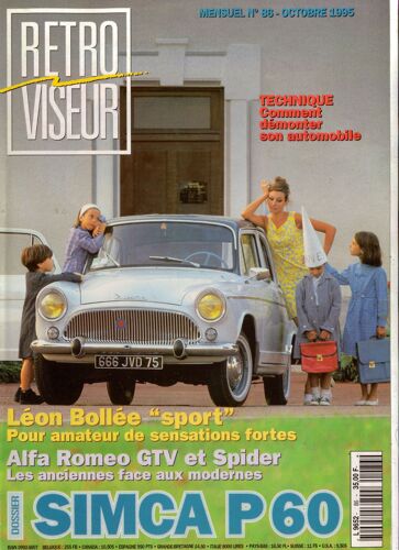 Retro Viseur  N° 86 : Simca P 60 Alfa Romeo Gtv Et Spider