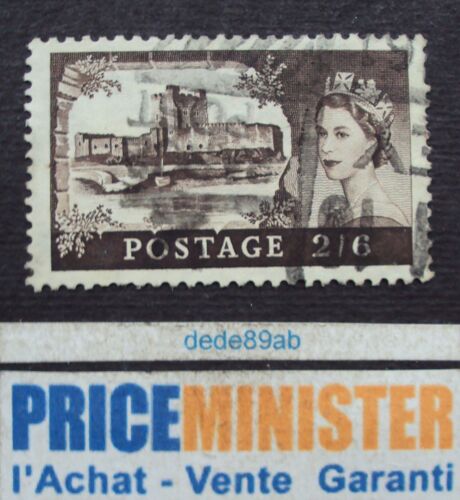 Royaume-Uni..  2/6 Postage . Châteaux - Elisabeth 2 . Oblitéré.