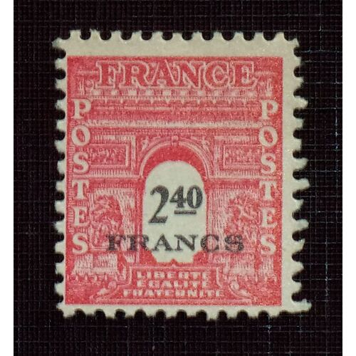 France N° 710 Neuf Sans Charnière De 1945 - 2f40 Rose Carminé « Type Arc De Triomphe »
