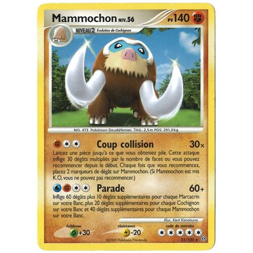 Carte Pokémon - Mammochon 21/100 - Dp Tempête Fr