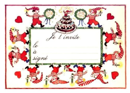 Monique Touvay : Carte D'invitation