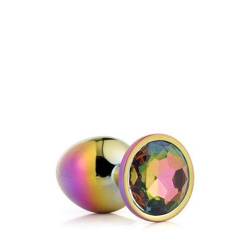 Gleaming Love Bijou Plug Irisé Multicolor Taille L Anal Femme Homme Rosebud Multicolore L