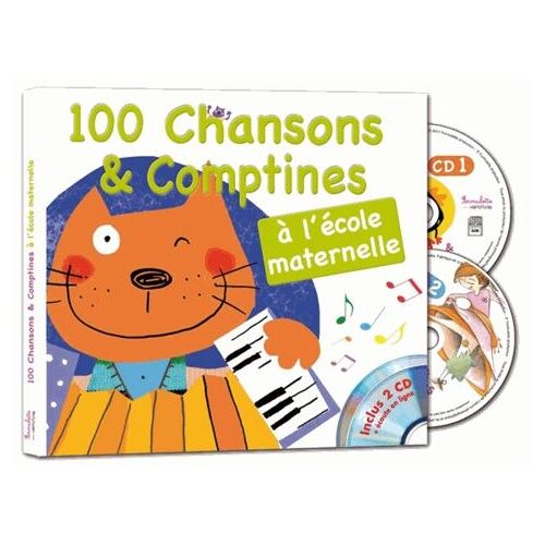 100 Chansons & Comptines À L'école Maternelle (2 Cd Audio)