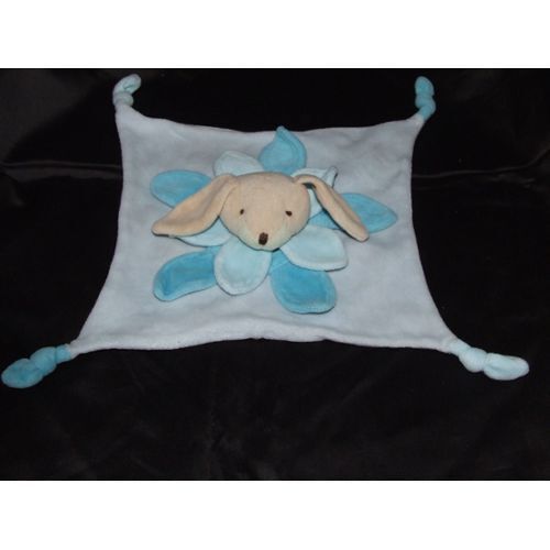 Lapin Aloha Doudou Plat Bleu La Halle