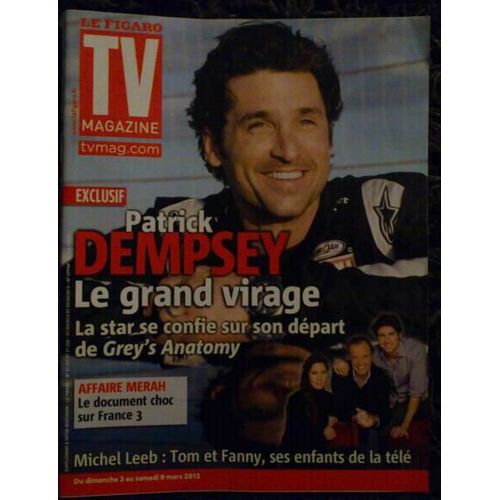 Le Figaro Tv Magazine 21229 _ Du 1 Er Mars 2013 _ Patrick Dempsey
