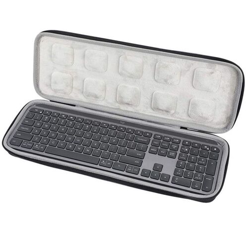 Étui de Transport Rigide pour Clavier éclairé sans Fil avancé Logitech MX Keys Advanced , Sac de Rangement - Noir