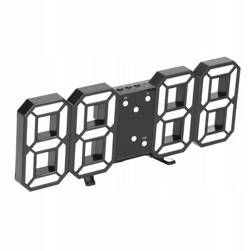 Contrôle Vocal Intelligent De L'horloge Numérique Led 3d