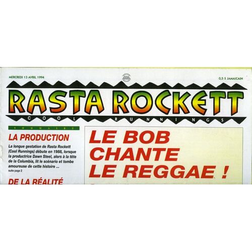 Rasta Rockett, Dossier De Presse, De Jon Turteltaub, Leon Robinson, Doug E. Doug, John Candy