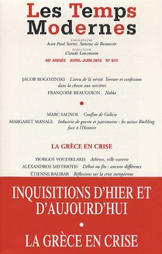Les Temps Modernes N° 673, Avril-Juin 2 - La Grèce En Crise