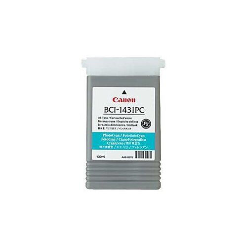 Canon BCI-1431PC - 130 ml - cyan clair - original - réservoir d'encre - pour BJC-6200; imagePROGRAF W6200P, W6400, W6400 Dye, W6400P