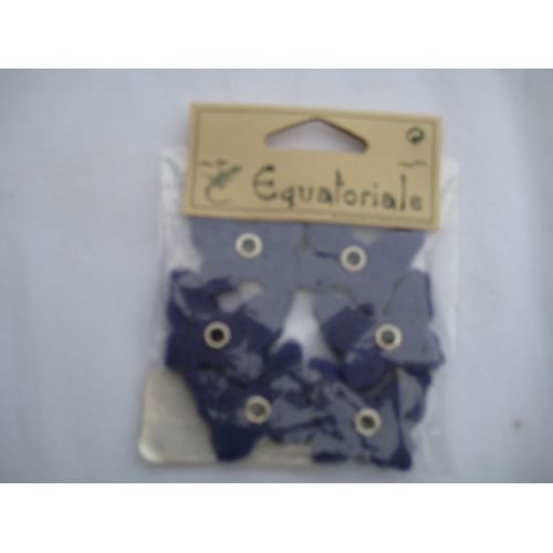 12 Papillons Violets En Feutrine