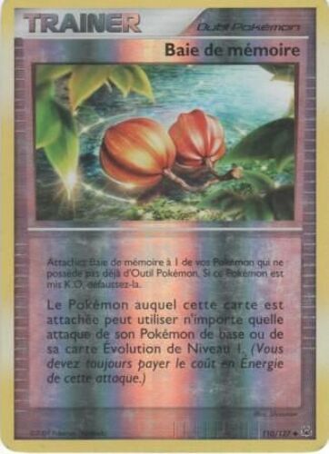 Carte Pokémon "Baie De Mémoire" Holo Reverse 110/127