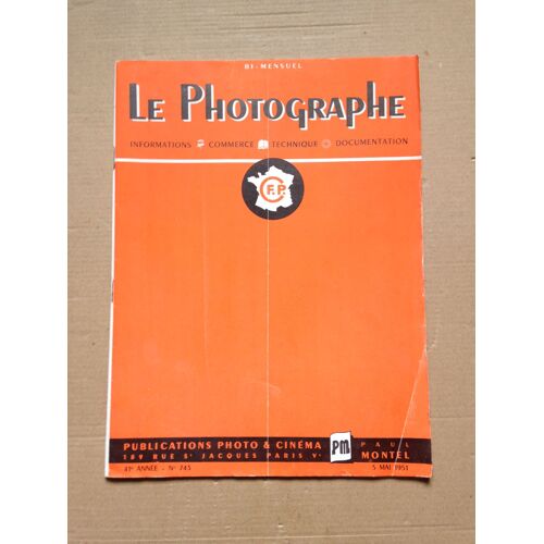 Le Photographe  N° 743  Mai 1951