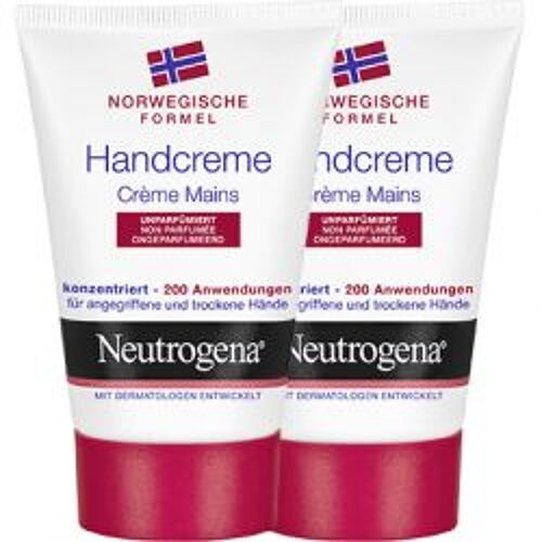 Neutrogena Crème Mains Sans Parfum 2x50ml 