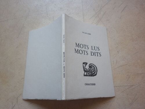 Mots Lus, Mots Dits. Edition De 1991.