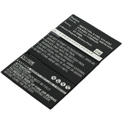 Batterie Apple Ipad 3 / Ipad 4 Interne Li-Polymer Voltage: 3,7v 11500 Mah Type 616-0586 / 616-0593 / 616-0604 / 969ta103h / 969ta110h / A1389