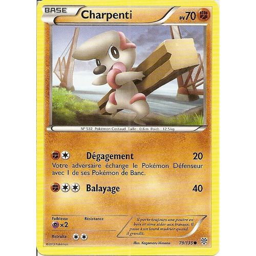 Carte Pokemon Charpenti Tempete Plasma Francais 79/135