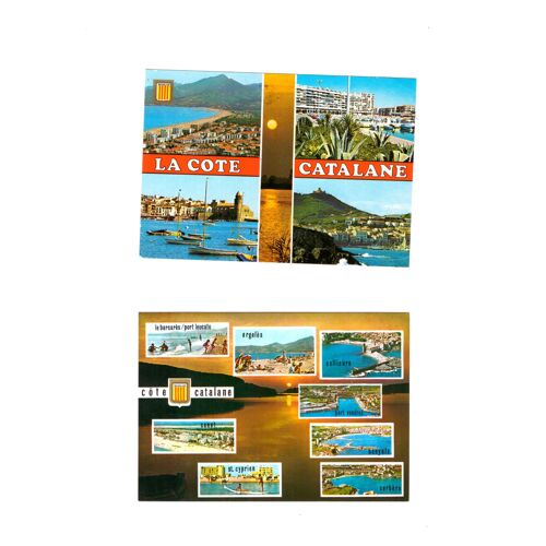2 Cartes De La Côte Catalane