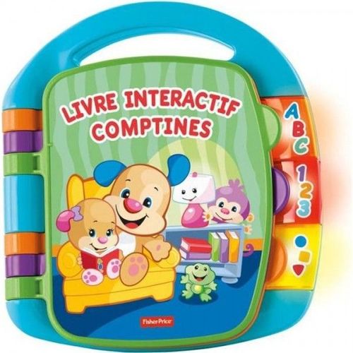 Fisher-Price - Livre Interactif Comptines - Livre bébé - 6 mois et +