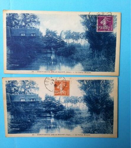 Lot 2 Cartes Gouvieux Chaumont