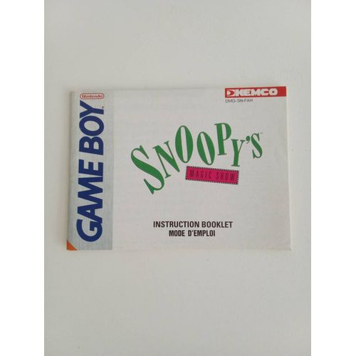 Notice Snoopy's Magic Show - Nintendo Gameboy