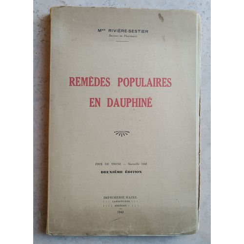 Remedes Populaires En Dauphine
