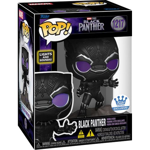 Figurine Funko Pop - Black Panther [Marvel] N°1217 - Black Panther - Lumières Et Son (69197)