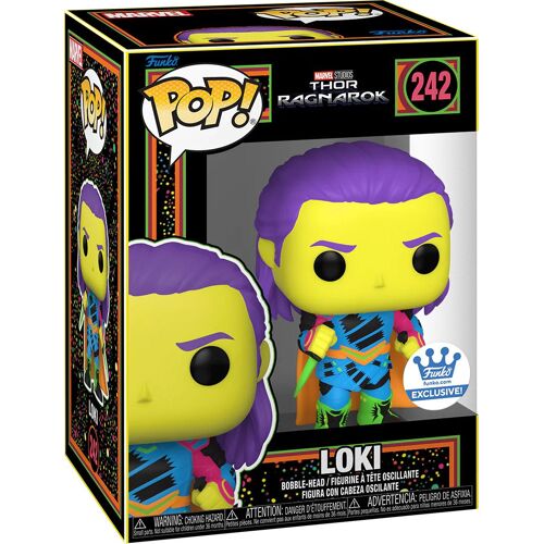 Figurine Funko Pop - Thor Ragnarok [Marvel] N°242 - Loki - Black Light (71586)