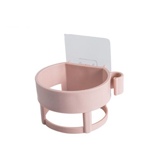 Support mural pour sèche-cheveux, 1 pièce, support en plastique, support de rangement multifonction, étagère de rangement pour salle de bain à usage domestique