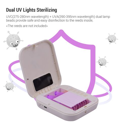 Boîte de désinfection à rayons ultraviolets pour Instrument de musique, boîte de désinfection à UV, stérilisation à la lumière ultraviolette pour Saxophone, clarinette