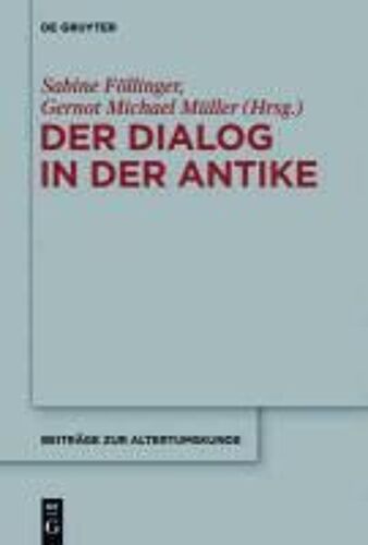 Der Dialog In Der Antike
