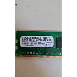 mémoire 2 GO SQP d2/25664800mt