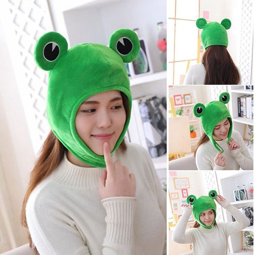 Chapeau De Grenouille En Peluche, Casquette, Couvre-Chef, Costume Cosplay, Accessoires Photo, Nouveauté, Ac889