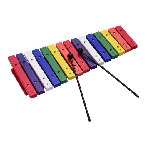 Instrument de Percussion Musical coloré, Xylophone à 15 touches, Instrument d'éducation précoce pour le développement des sens de la musique