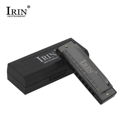 Harmonica bleu, 10 trous, 20 airs, clé de l'embout C, en cuivre, avec boîte, Instruments à vent professionnels, bleu, C-160