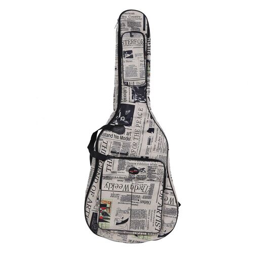 Sac de transport de guitare en tissu Oxford 600D, résistant à l'eau, Style journal, sangles rembourrées à Double couture, étui de transport pour 41 pouces